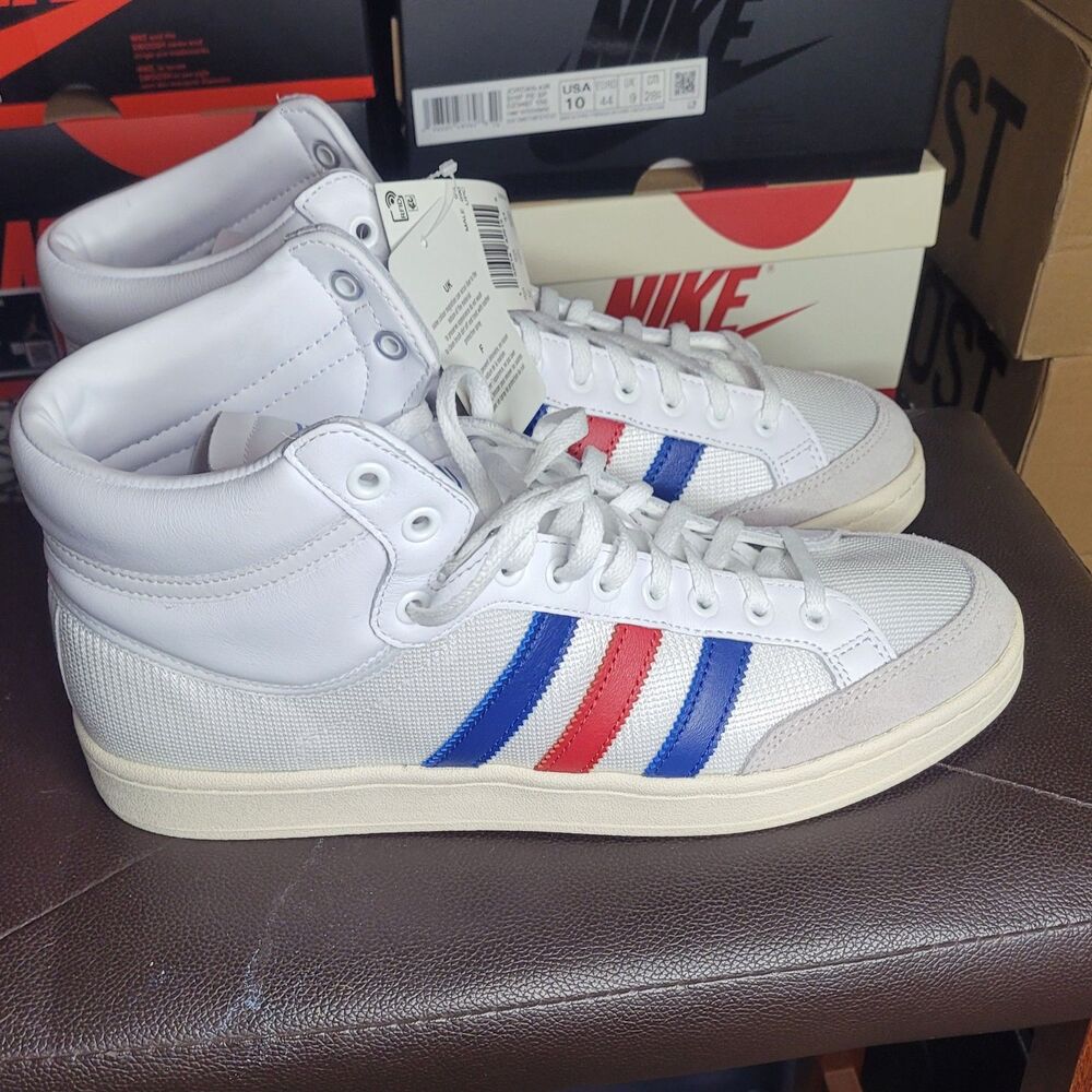 Adidas Originals Americana Hi White Blue Red Men's Size 10 Sneakers EF2803 New
